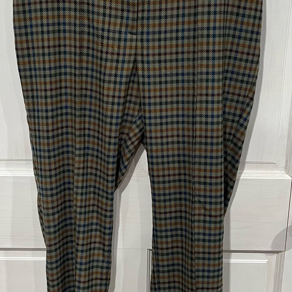 J.McLaughlin Yara Houndstooth Plaid Primt Zipper,Pocket Slim Straight Leg, 14 - Picture 6 of 9